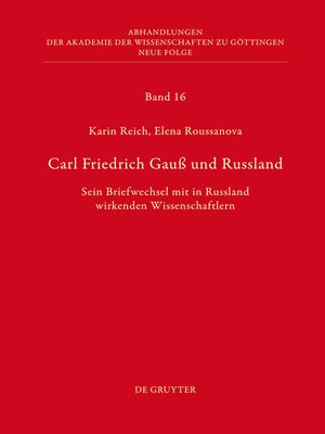 cover image of Carl Friedrich Gauß und Russland